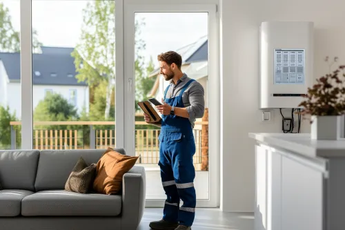 Pompe à chaleur haute performance avec indication des coefficients COP et SCOP, éléments clés pour évaluer l'efficacité énergétique
