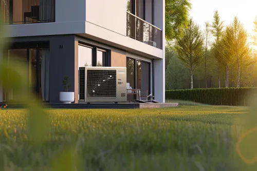 Schéma du fonctionnement d'une pompe à chaleur montrant le cycle thermodynamique et les transferts d'énergie entre source froide et chaude
