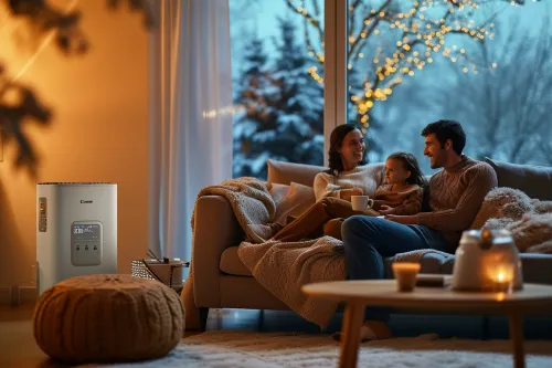 Système de chauffage d'appoint fonctionnant en complément d'une pompe à chaleur pendant les vagues de froid hivernales